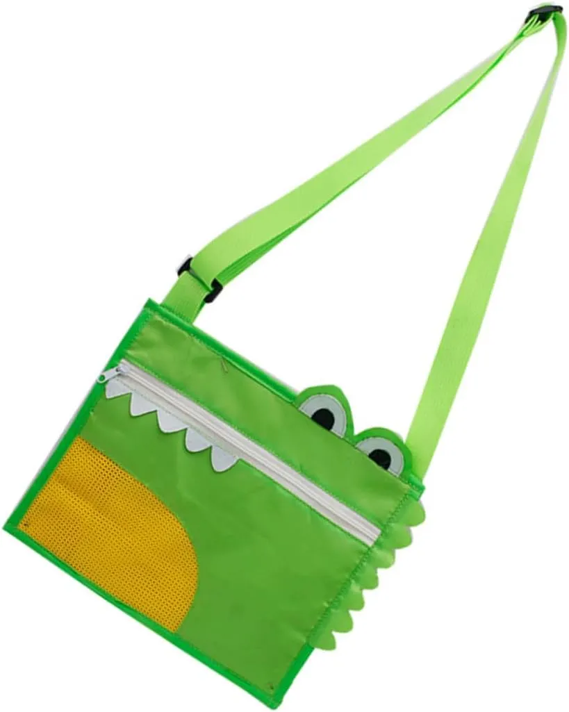Totority Oxford Cloth Small Shell Bag Large Capacity Beach Bag Mesh Design Boys Girls Beach Accessory