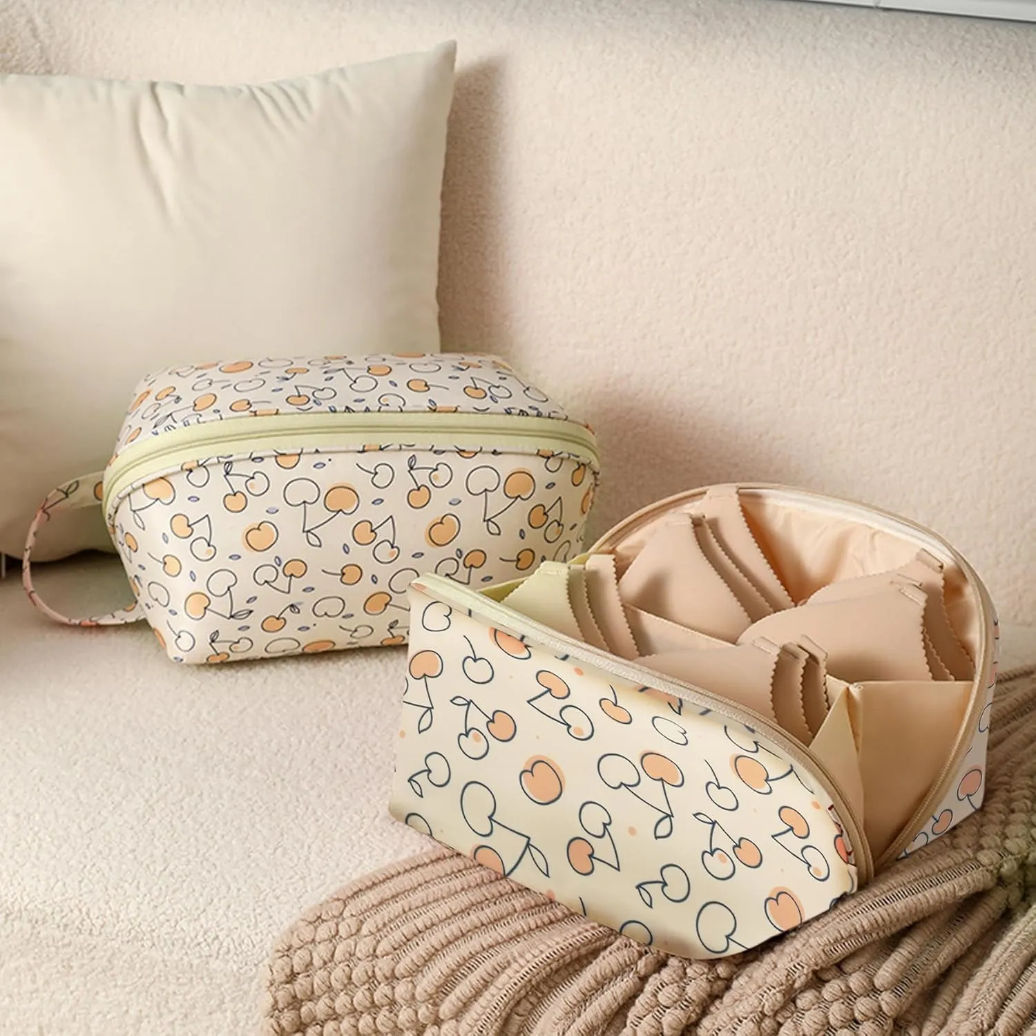 Travel Multi-function Underwear Organize Storage Bag Portable Bra Socks Lingerie Accessories Pack Cube Toiletry Bag