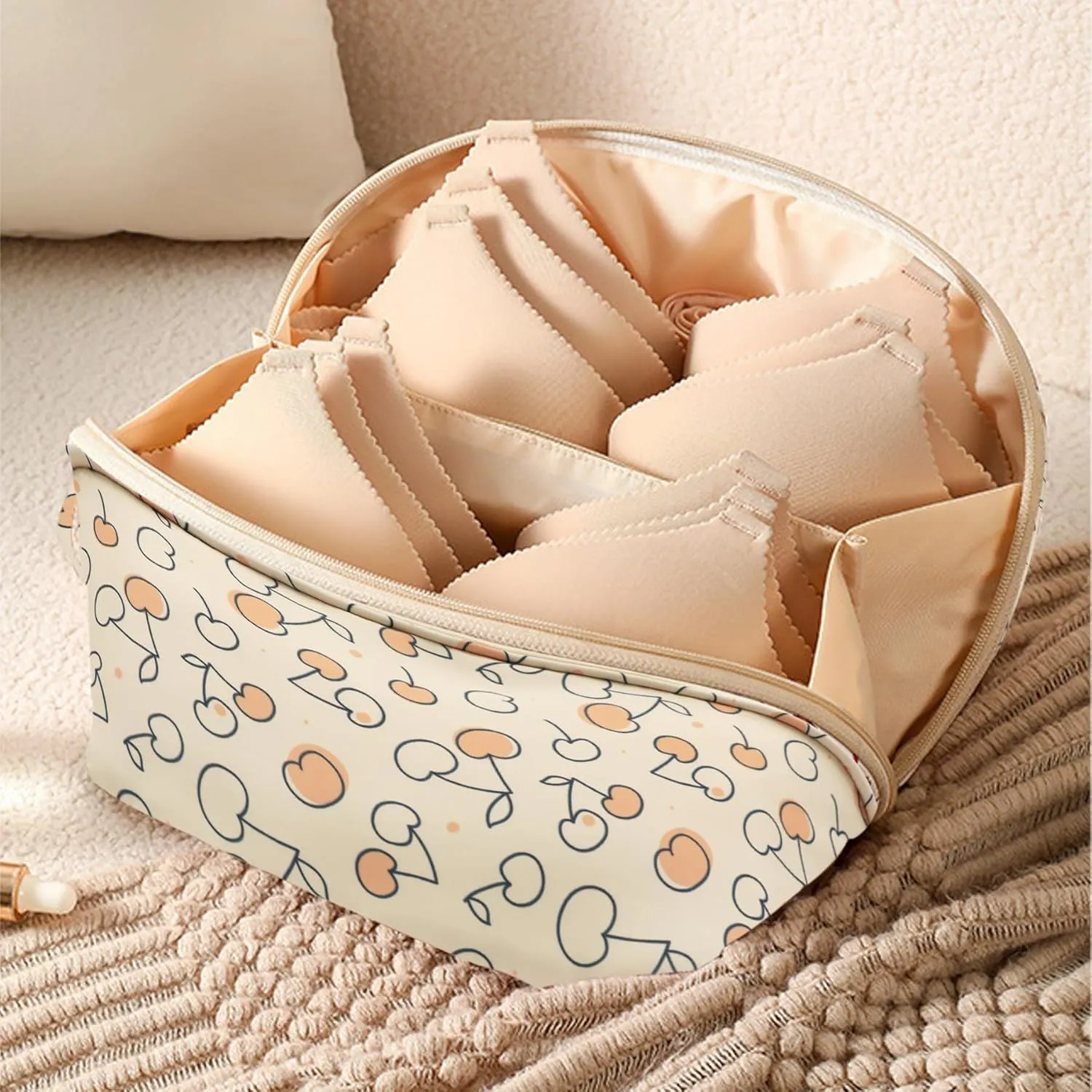 Travel Multi-function Underwear Organize Storage Bag Portable Bra Socks Lingerie Accessories Pack Cube Toiletry Bag