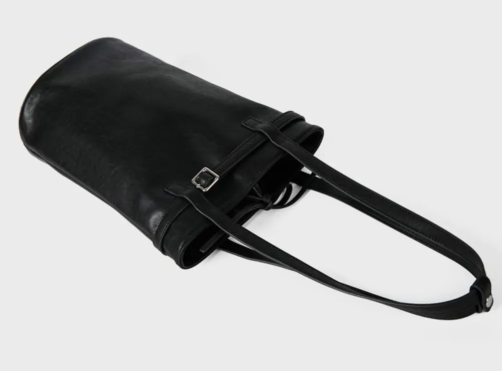 Trendy Bucket Bags for Women Retro PU Leather Y2k Buckle Belt Hobo Shoulder Purse Casual Tote Handbags 2025