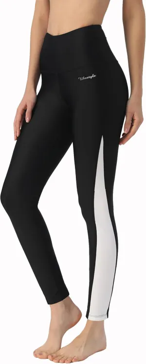 Ubestyle UPF 50  High Waist Women's Long Swim Pants Swim Leggings Swimming Tights Sun Protective