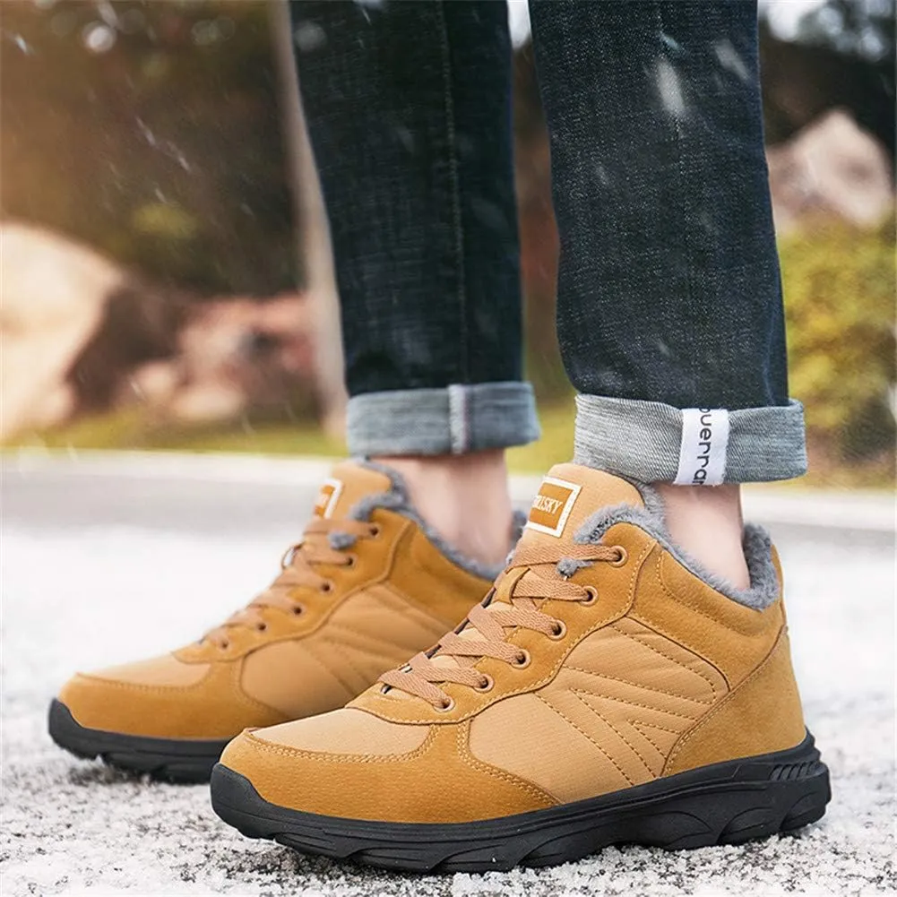 UPSOLO Mens Winter Trekking Snow Boots Water Resistant Shoes Anti-Slip Fully Fur Lined Casual Lightweight Hiking Boot
