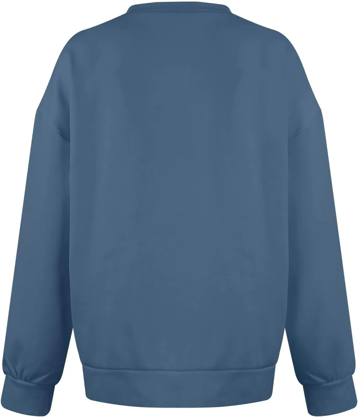 V Neck Sweatshirt Women No Hood Pocket Oversized Comfy Hoodie Y2k Soft Plain Fleece Pullover Cute Sweatshirts