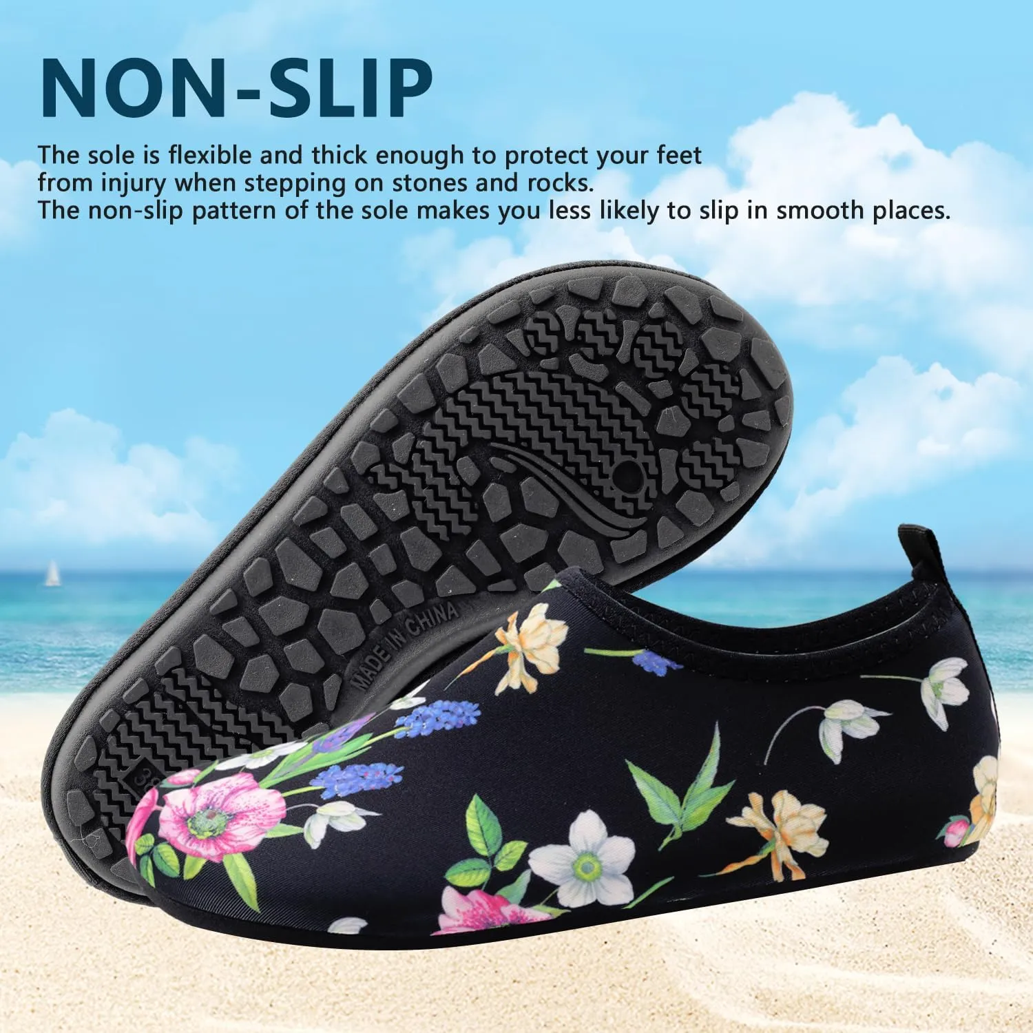 Water Shoes for Women Men Swim Barefoot Quick-Dry Adult Aqua Socks Non Slip Yoga Shoes Pool Camping Beach Accessories