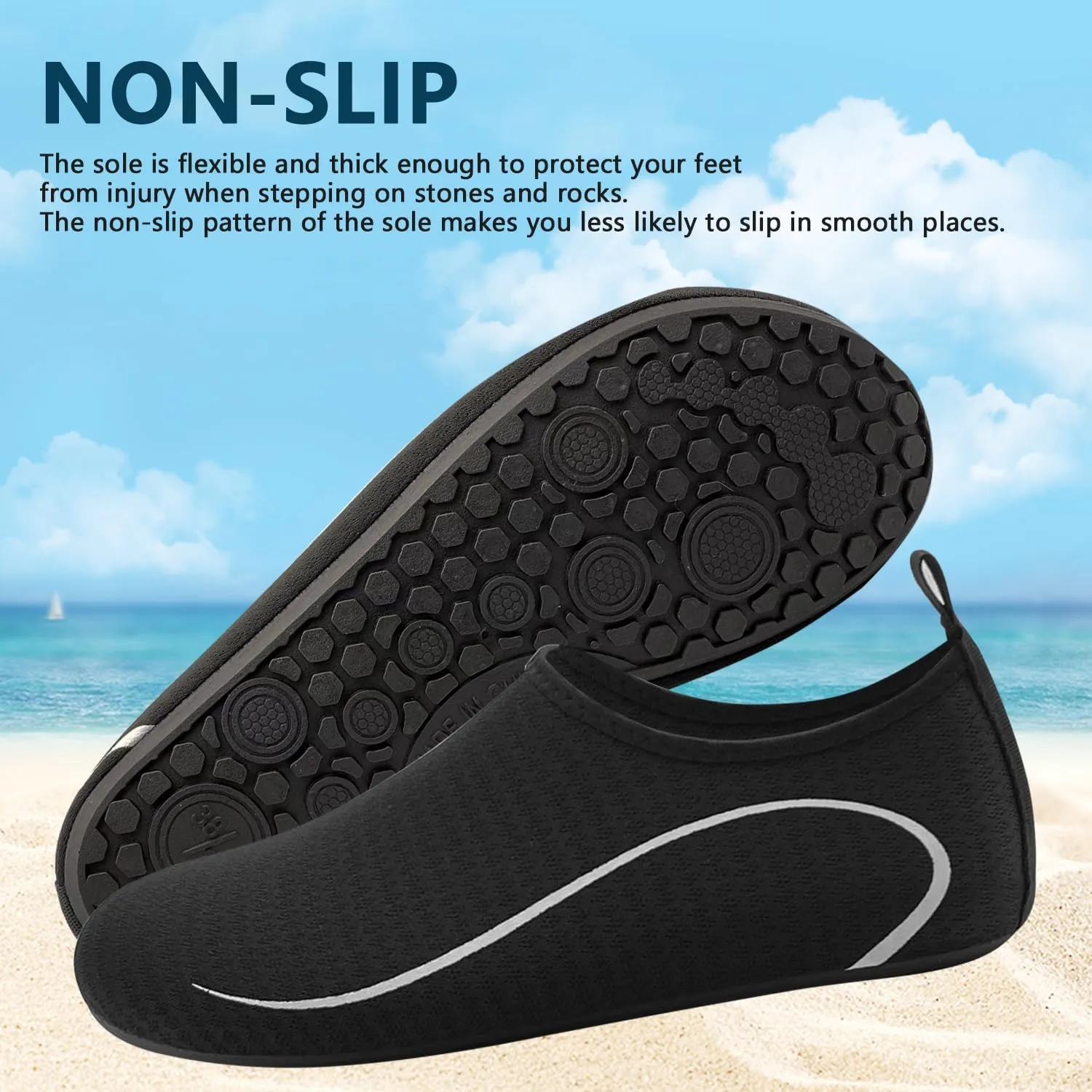 Water Shoes for Women Men Swim Barefoot Quick-Dry Adult Aqua Socks Non Slip Yoga Shoes Pool Camping Beach Accessories