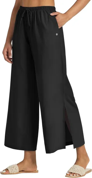 Willit Women's Wide Leg Pants UPF 50  Swim Beach Pants Lightweight Travel Pants Quick Dry Sun Protective