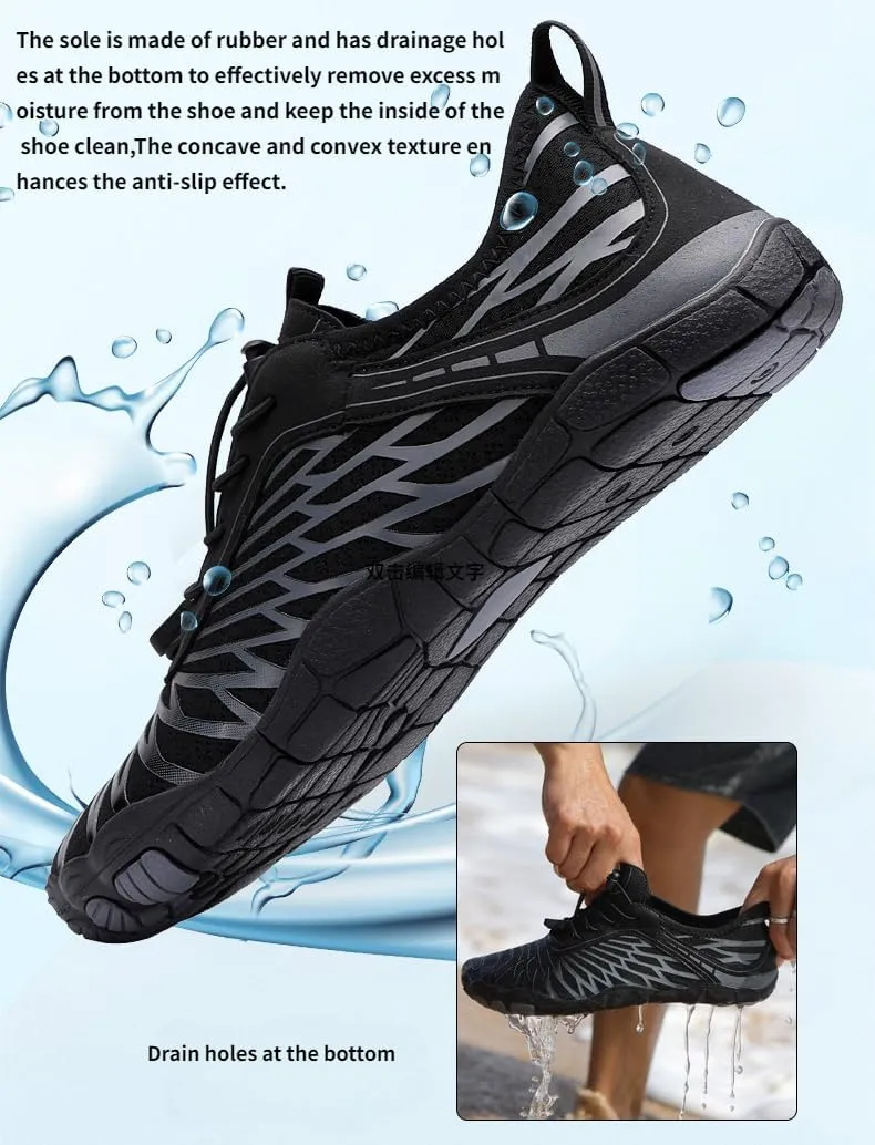 Women Hike Barefoot Shoes Men Breathable & Non-Slip Athletic Footwear Wide Toe Water Shoes