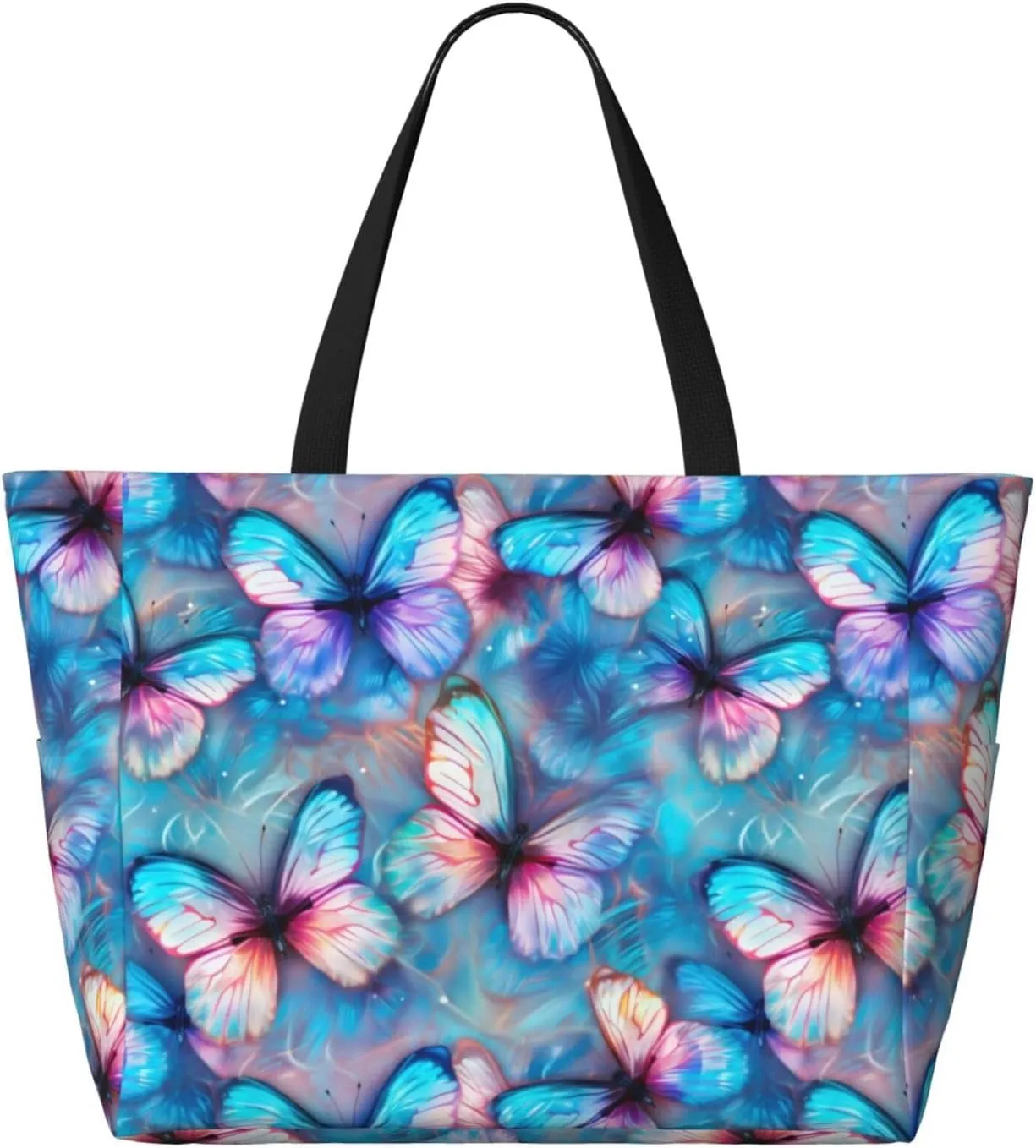 Women Large Beach Bag Travel Weekender Foldable Tote Bag for Pool Beach Vacation Gym
