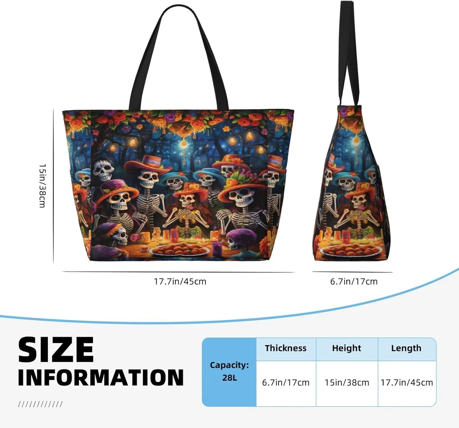 Women Large Beach Bag Travel Weekender Foldable Tote Bag for Pool Beach Vacation Gym