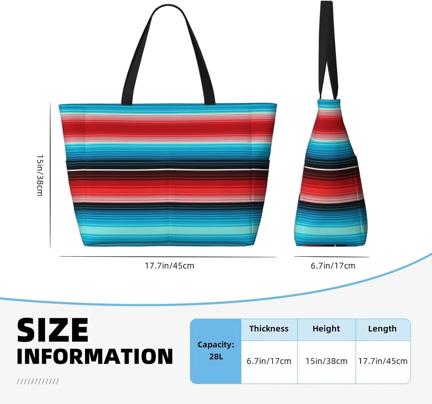 Women Large Beach Bag Travel Weekender Foldable Tote Bag for Pool Beach Vacation Gym
