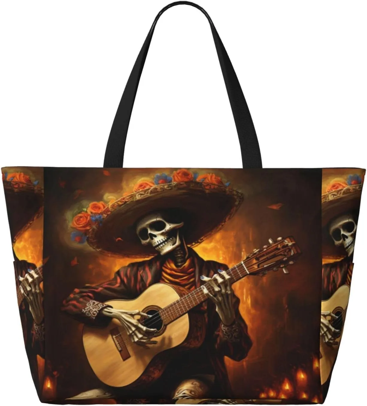 Women Large Beach Bag Travel Weekender Foldable Tote Bag for Pool Beach Vacation Gym
