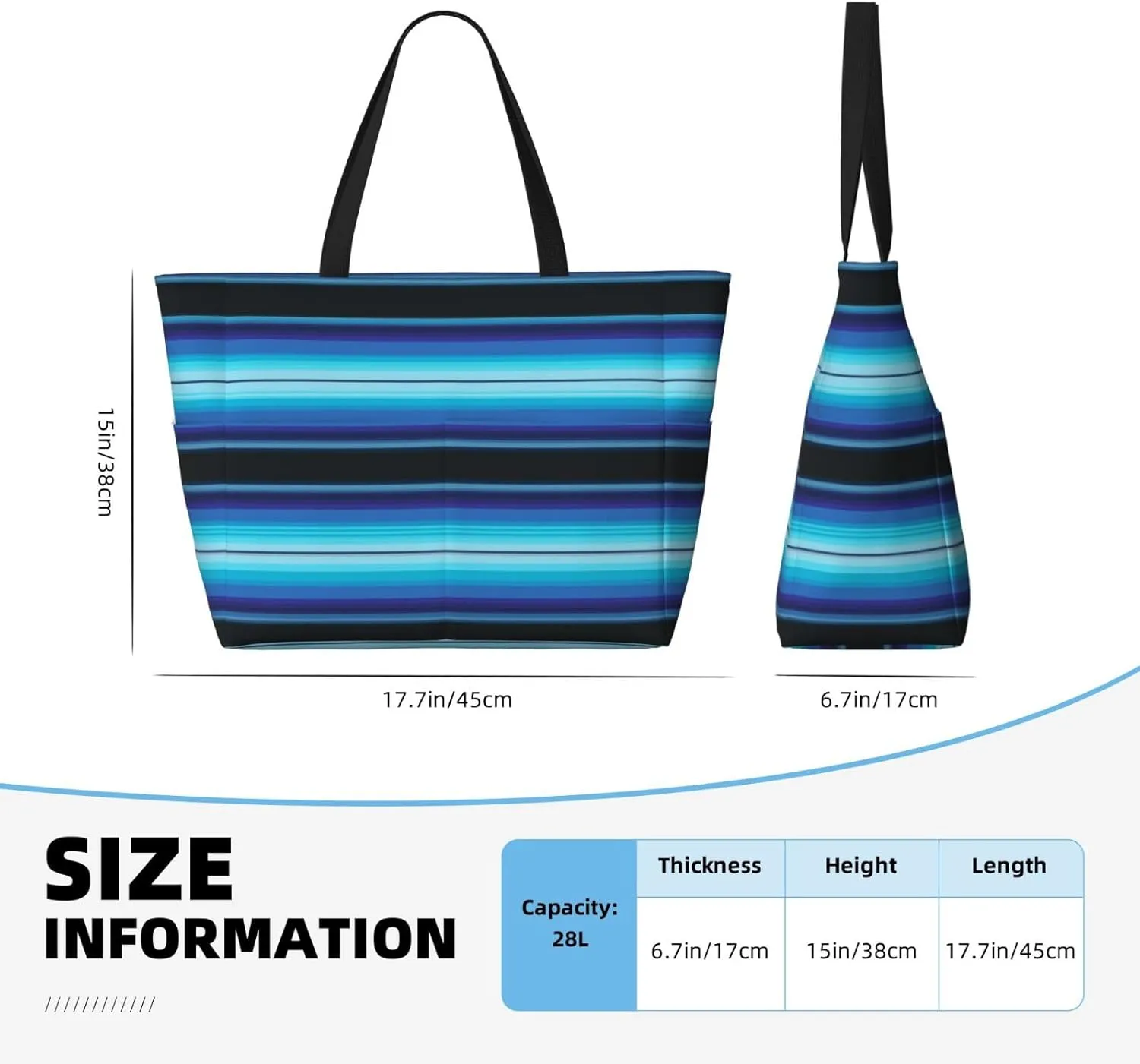 Women Large Beach Bag Travel Weekender Foldable Tote Bag for Pool Beach Vacation Gym