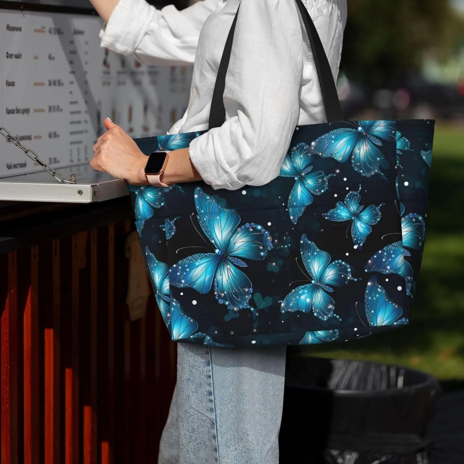 Women Large Beach Bag Travel Weekender Foldable Tote Bag for Pool Beach Vacation Gym