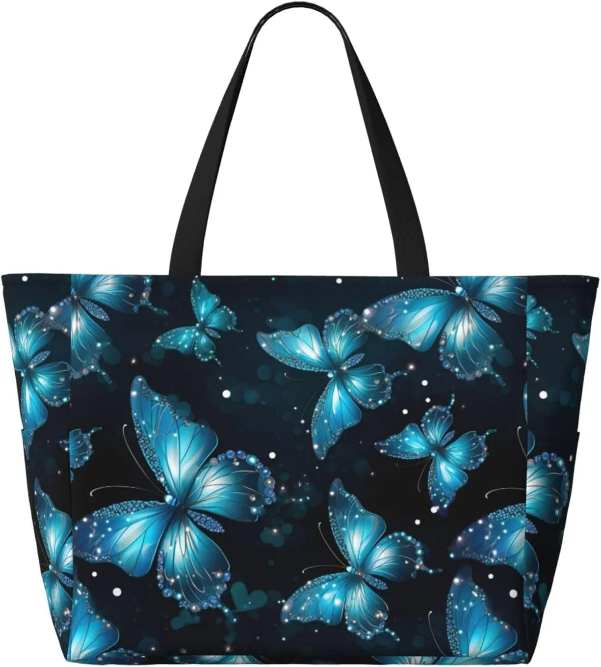 Women Large Beach Bag Travel Weekender Foldable Tote Bag for Pool Beach Vacation Gym