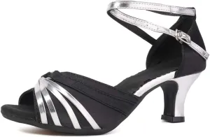 Women Latin Dance Shoes Ballroom Dance Shoes with Open Toe, Model DY-08