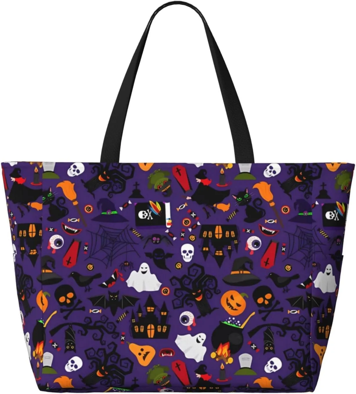 Women's Beach Travel Bags Large Waterproof Tote Bag with Pockets Sandproof Handbag for Beach Gym Vacation