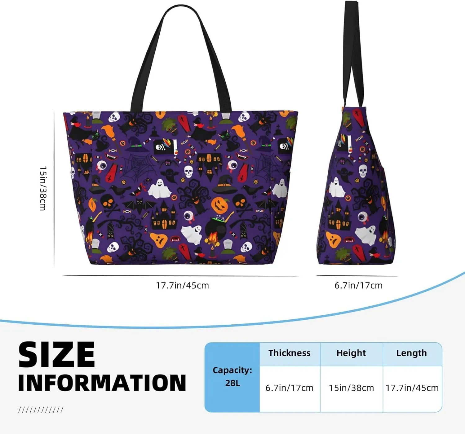 Women's Beach Travel Bags Large Waterproof Tote Bag with Pockets Sandproof Handbag for Beach Gym Vacation
