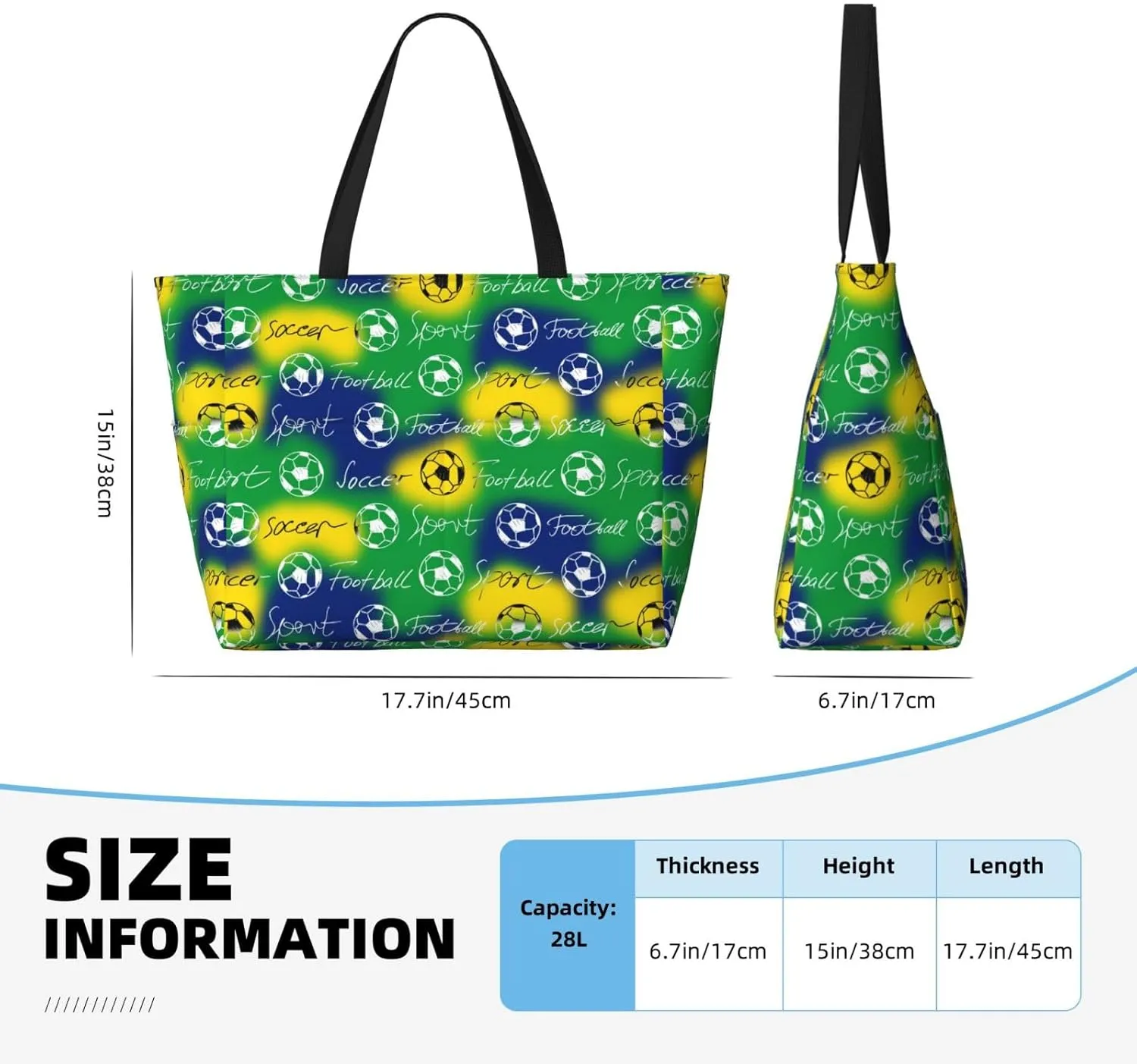 Women's Beach Travel Bags Large Waterproof Tote Bag with Pockets Sandproof Handbag for Beach Gym Vacation