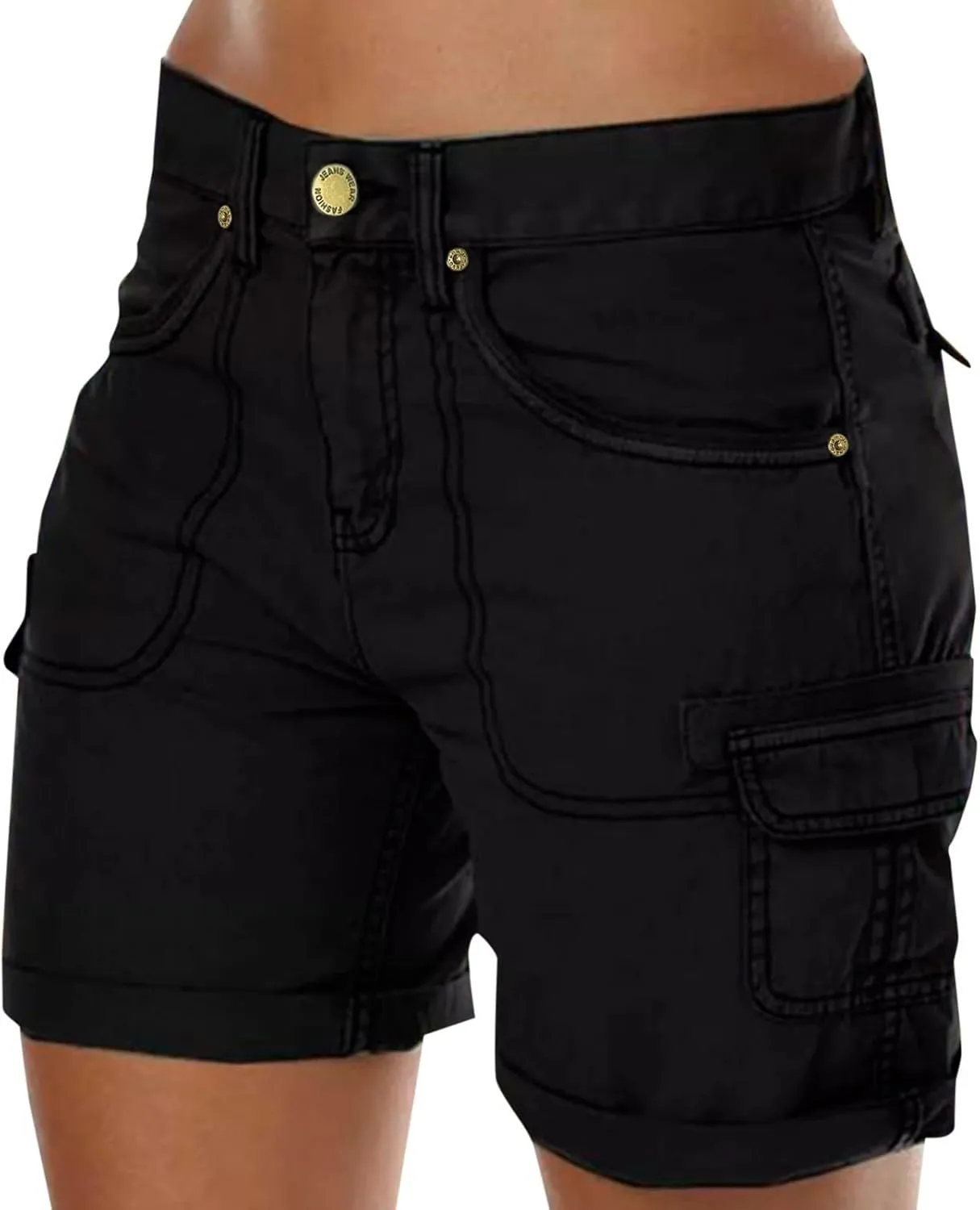 Womens Cargo Shorts 2025 Summer Casual High Waisted Outdoor Short Trendy Athletic Workout Hiking Outfits with Pockets