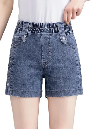 Womens Denim Mini Skirt Shorts Spring Summer High Waist A-Line Retro Chic