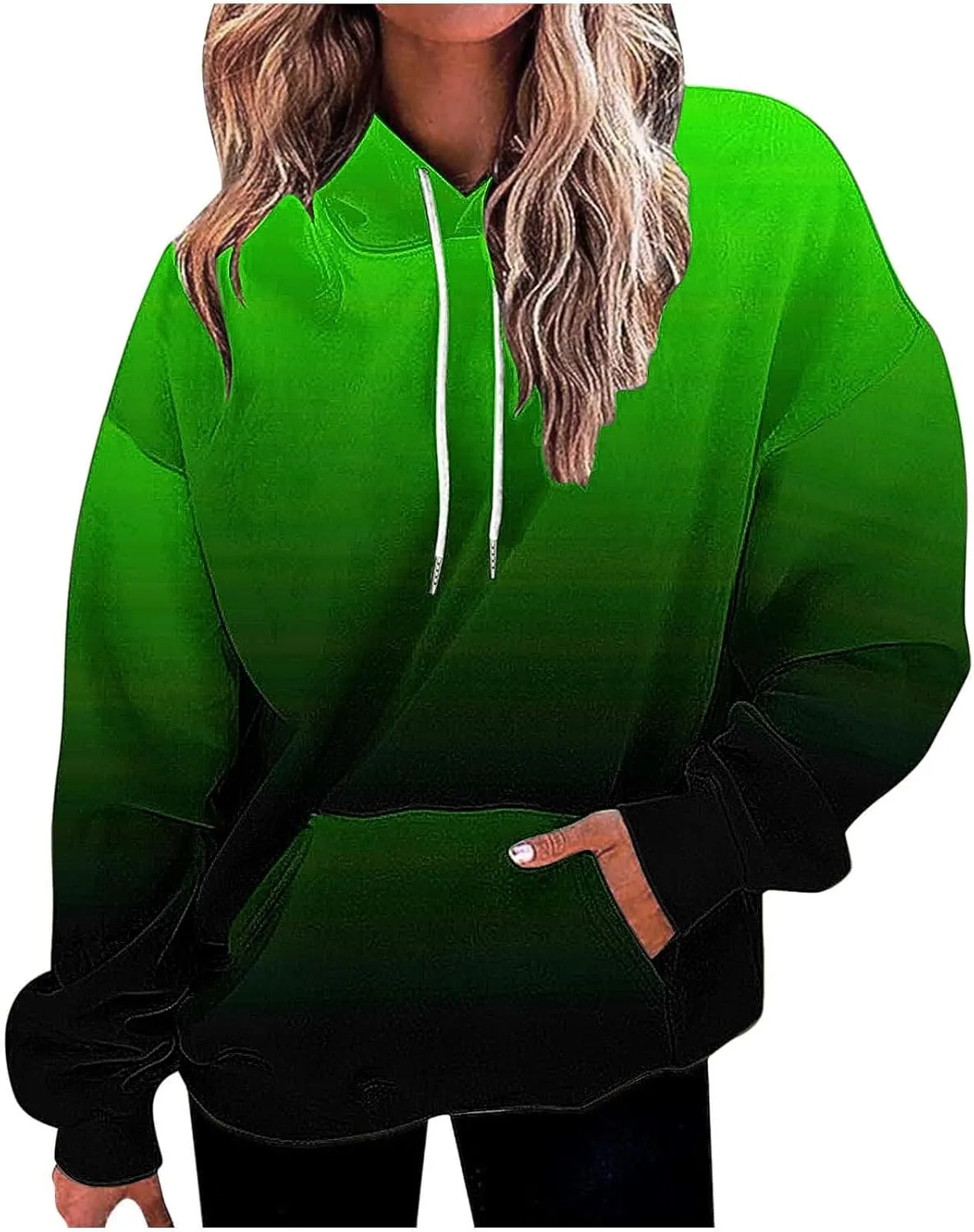 Womens Oversized Hoodies Tie Dye Hooded Sweatshirts Casual Comfy Sweater Pullover With Pockets Fall Winter Outfits