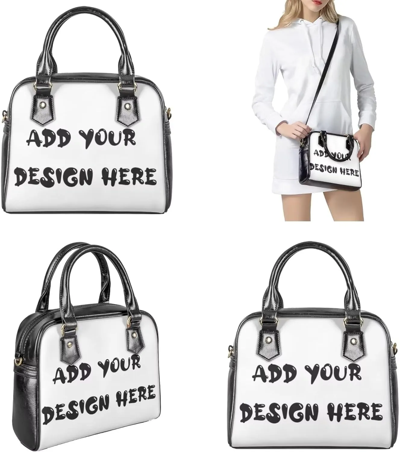 Women's Tote Bag Cross Body Purse and Matching Wallet 3 Piece Handbags Set PU Leather Hobo Bags for Women