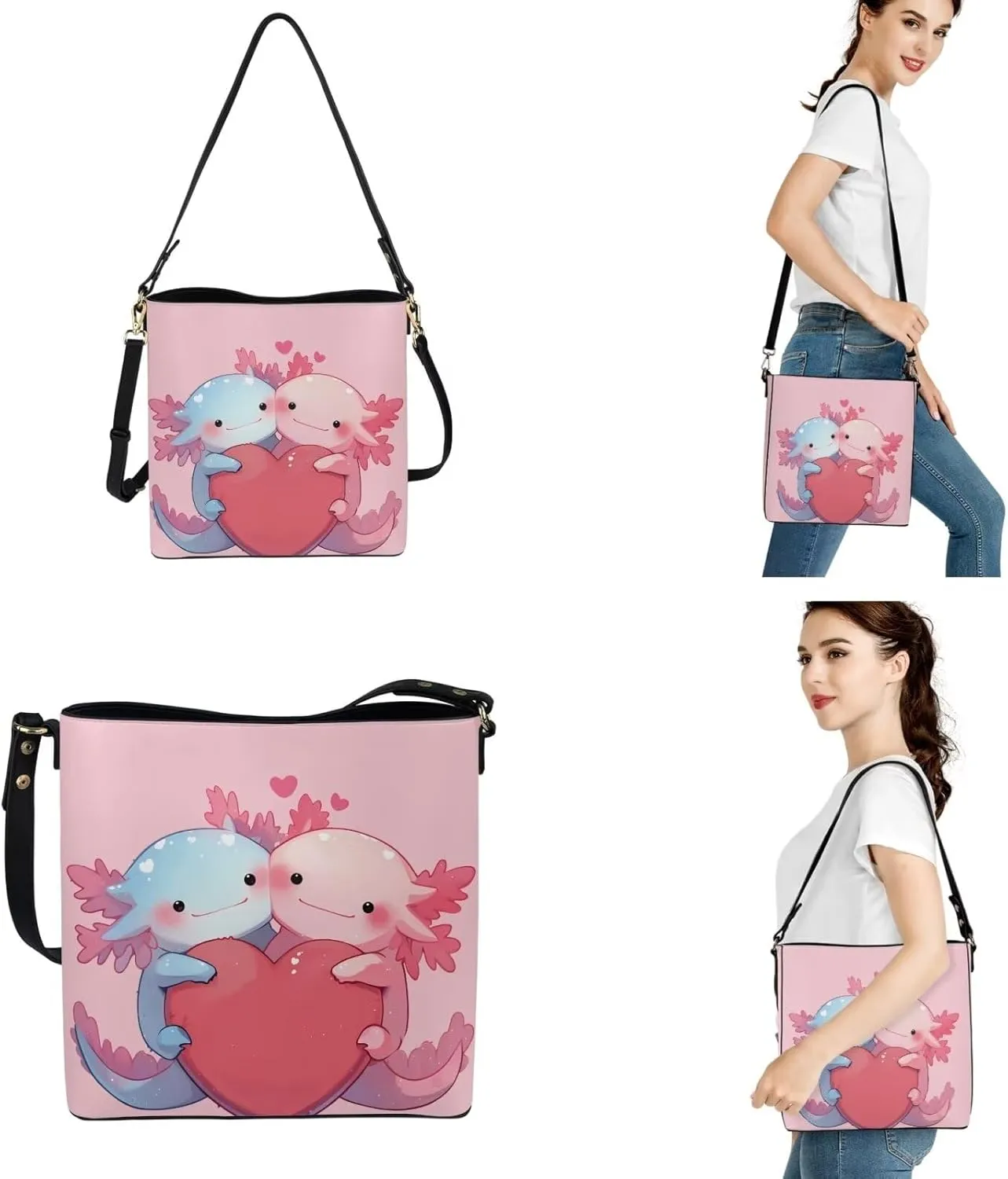 Women's Tote Bag Cross Body Purse and Matching Wallet 3 Piece Handbags Set PU Leather Hobo Bags for Women