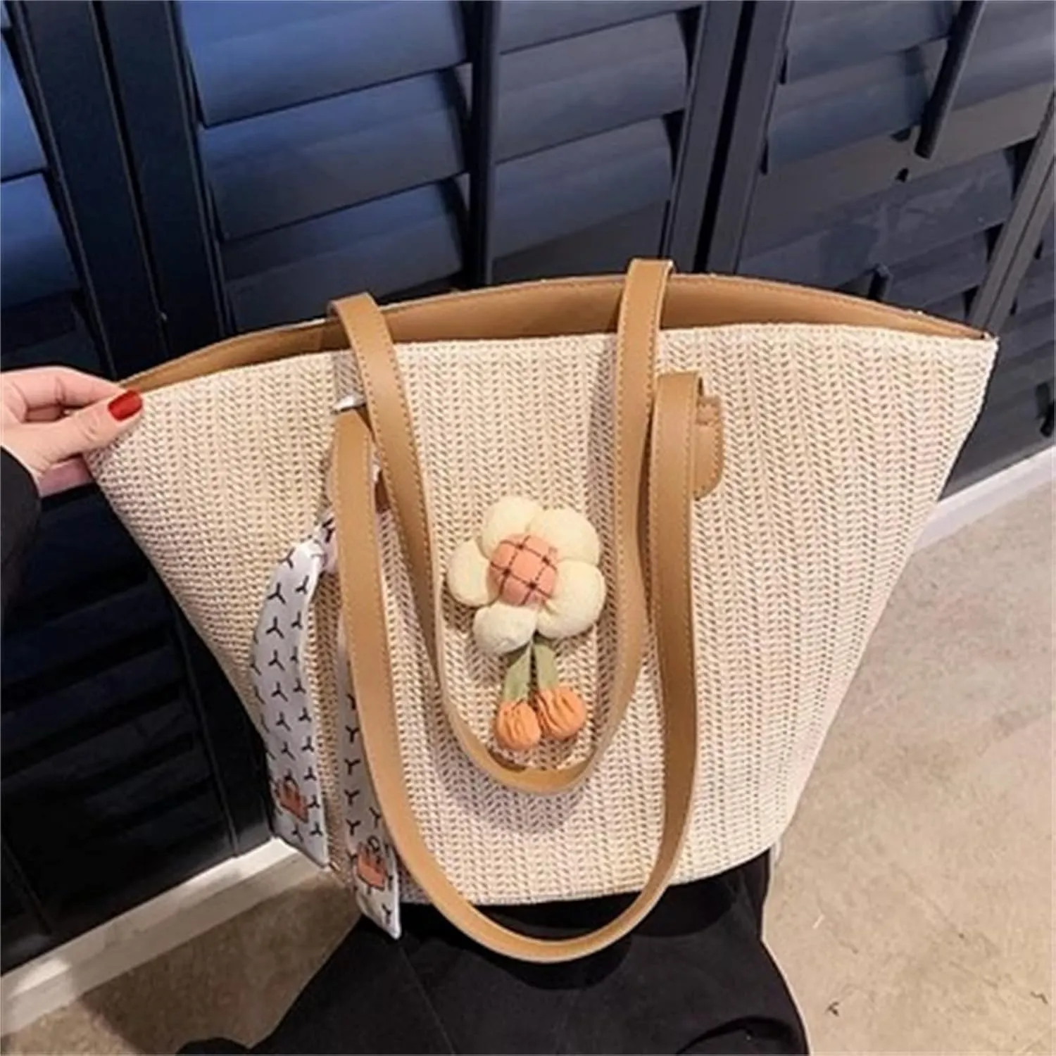 Woven Bag for Women Women's Shoulder Beach Bag Summer Straw Bag for Beach Summer