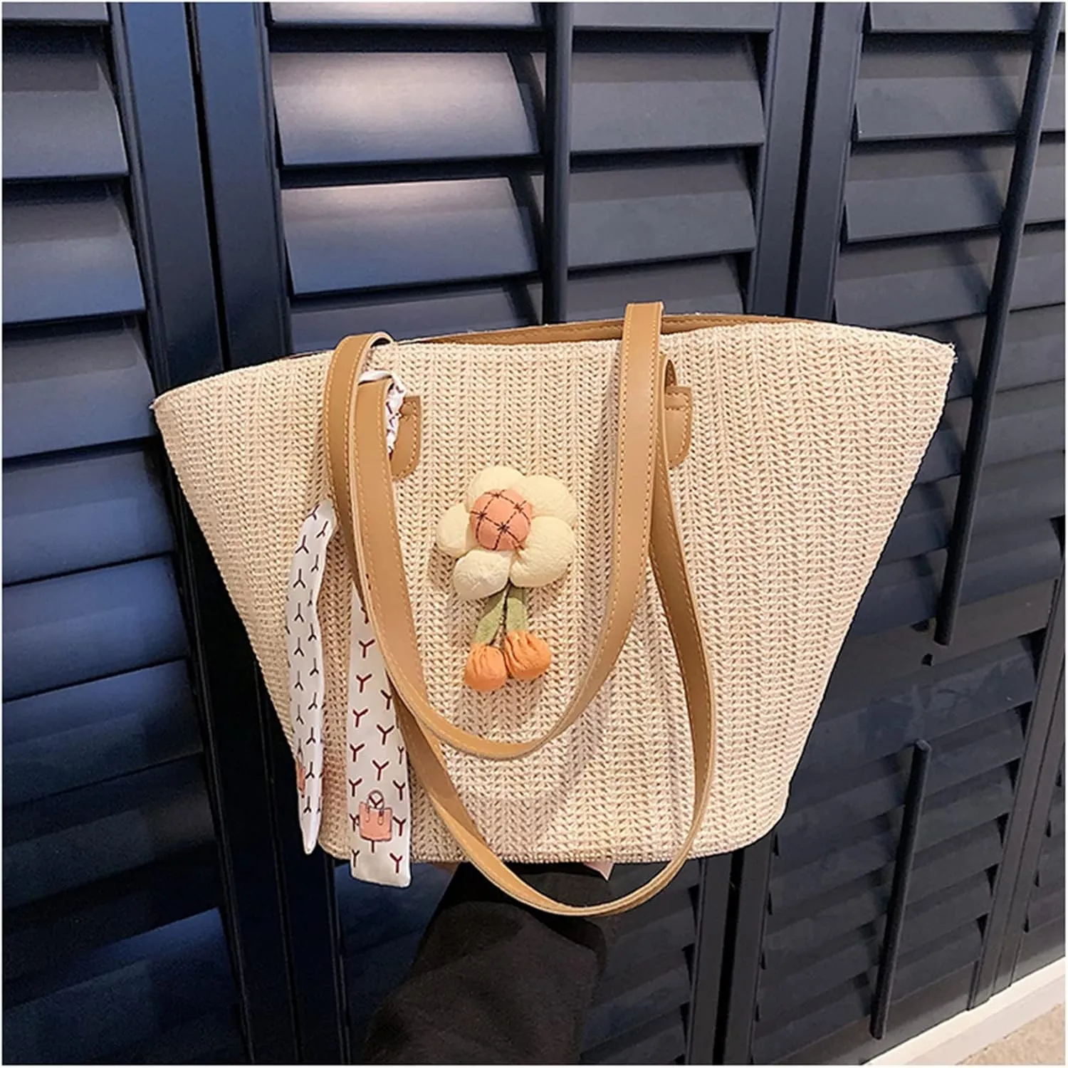 Woven Bag for Women Women's Shoulder Beach Bag Summer Straw Bag for Beach Summer
