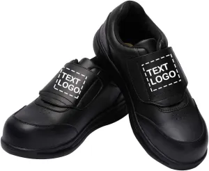 YOWESHOP Personalized Customized Work Shoes for Men Steel Toe Slip Resistant Safety Shoes with Magic Tape